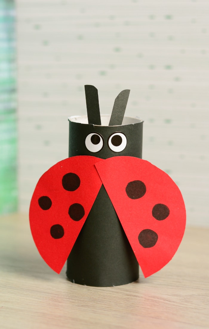 Crafts For Kids
 Toilet Paper Roll Ladybug Craft Easy Peasy and Fun