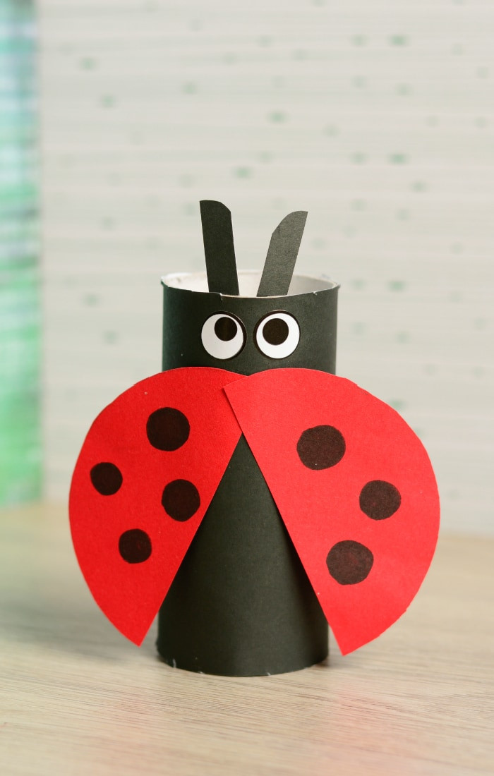 Crafts For Kids To Make
 Toilet Paper Roll Ladybug Craft Easy Peasy and Fun