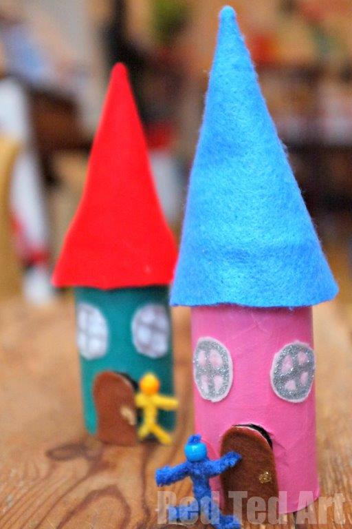 Crafts For Kids To Make
 Toilet Roll Fairy House Craft Red Ted Art