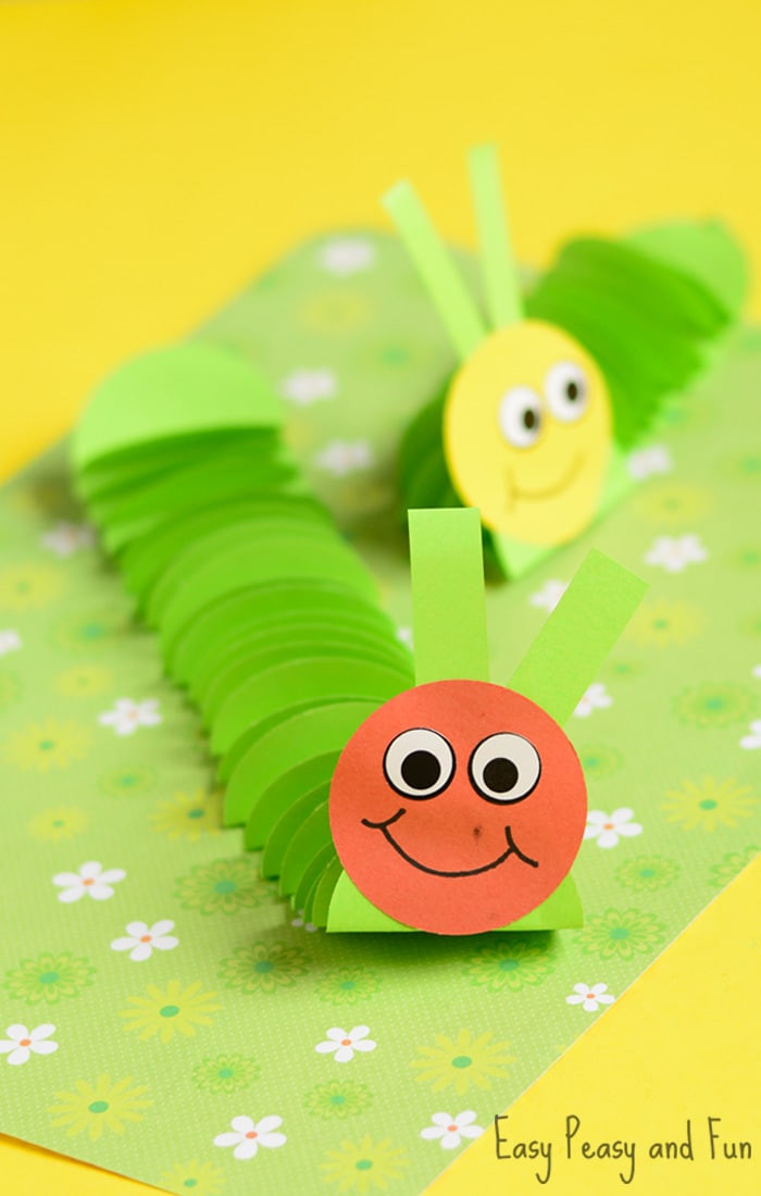 Crafts For Kids
 Paper Caterpillar Craft Paper Circles Crafts Easy