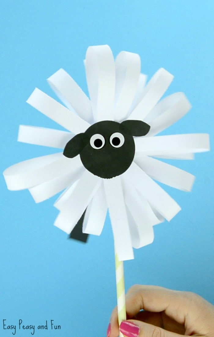 Crafts For Kids
 Paper Sheep Craft Easy Peasy and Fun