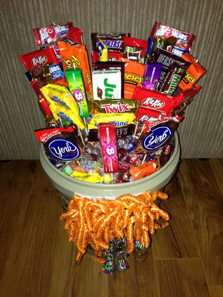 Creative 16Th Birthday Gift Ideas For Boys
 I made this candy bouquet for my son for his 16th Birthday