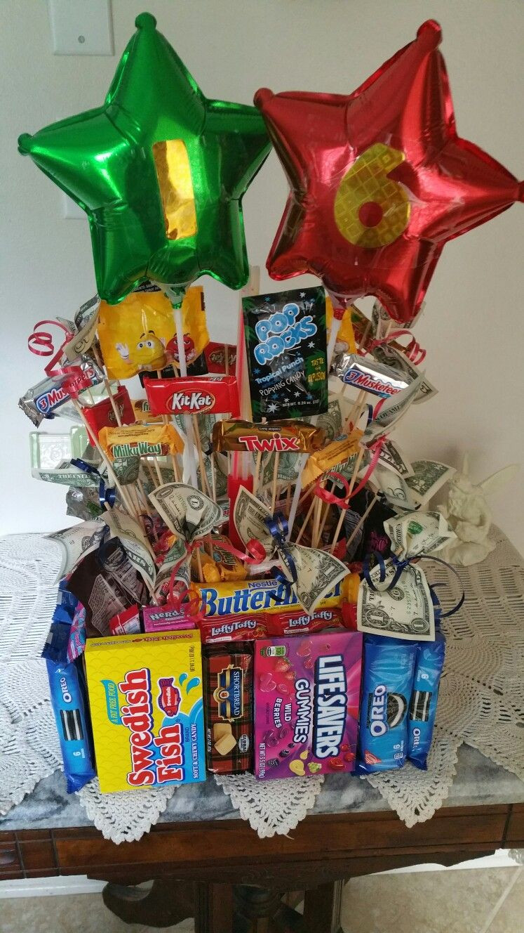 Creative 16Th Birthday Gift Ideas For Boys
 Candy Bouquet Boys 16th Birthday My Creations