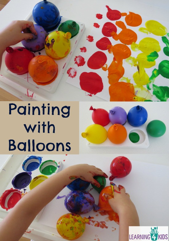 Creative Art Activities For Preschoolers
 Painting with Balloons