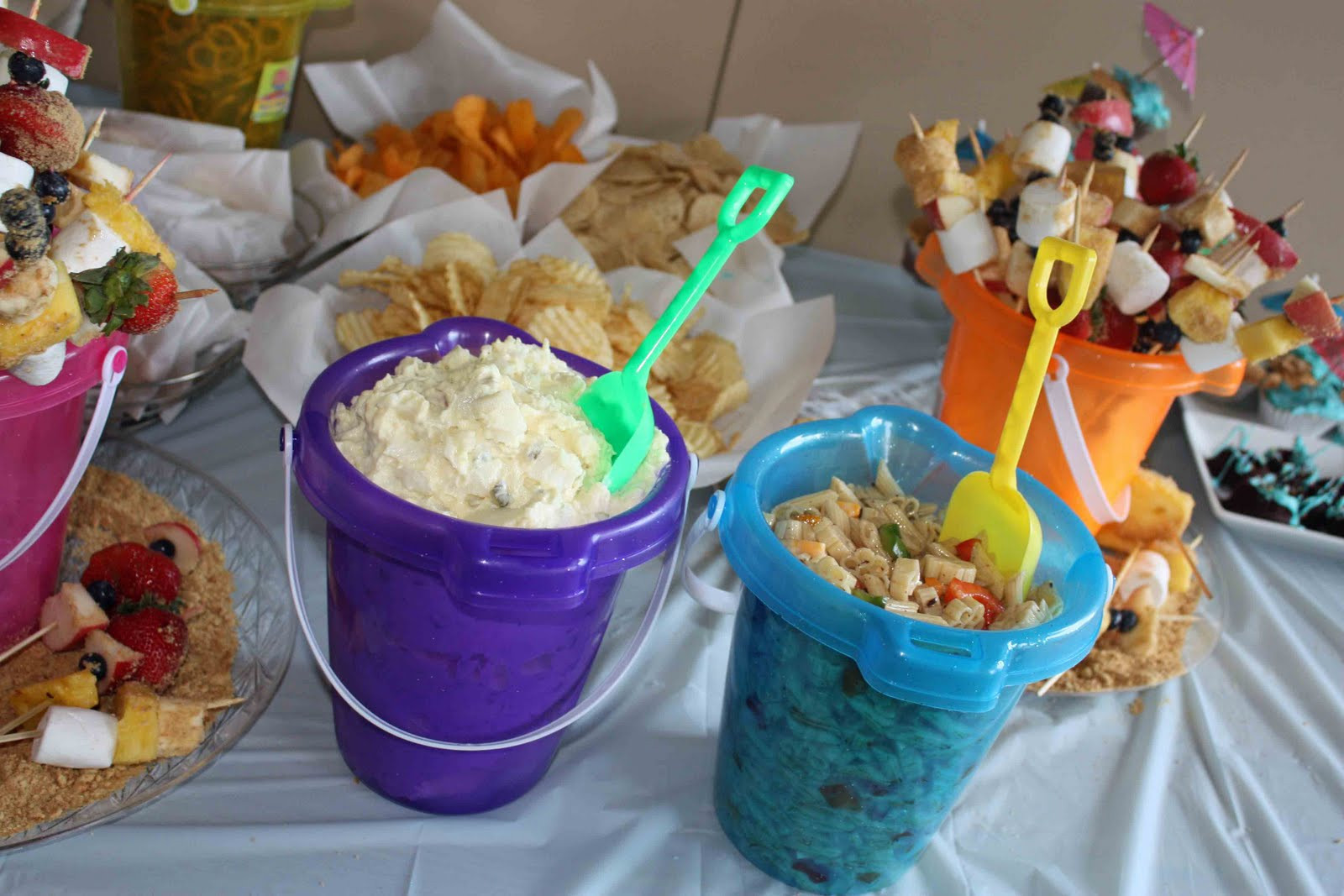 Creative Beach Party Ideas
 Gourmet Mom on the Go Panini Beach Party & Giveaway