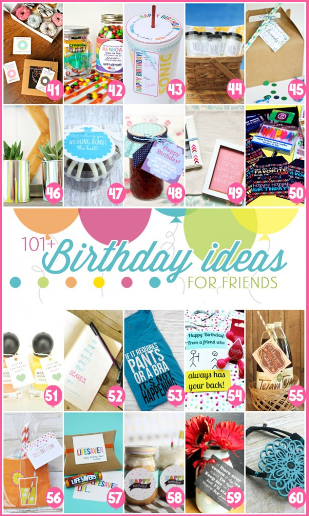Creative Birthday Gift Ideas For Girlfriend
 101 easy birthday t ideas and FREE printables