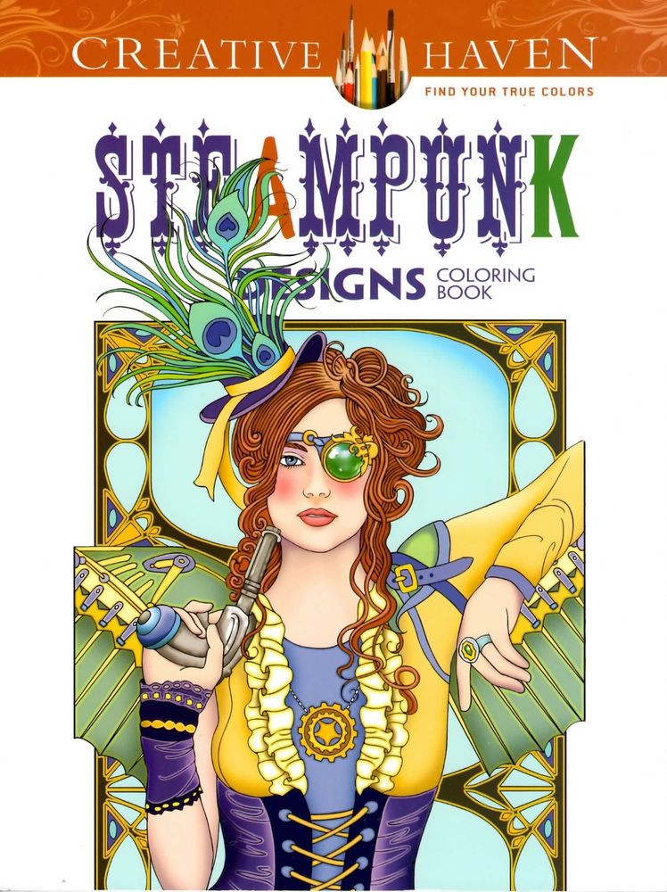 Creative Coloring Books
 Dover Creative Haven Steampunk Designs Adult Coloring Book