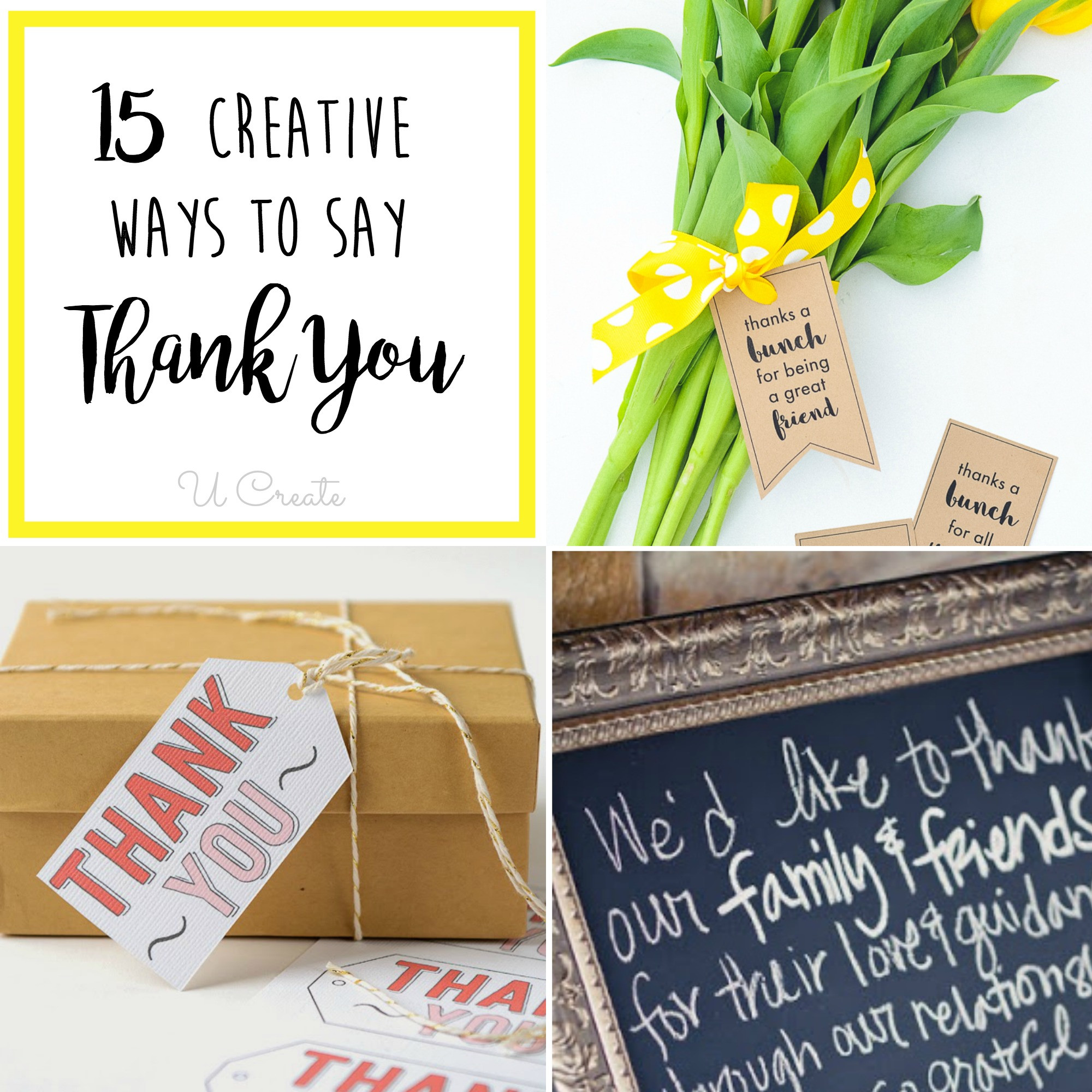Creative Thank You Gift Ideas
 15 Creative Ways to Say Thank You