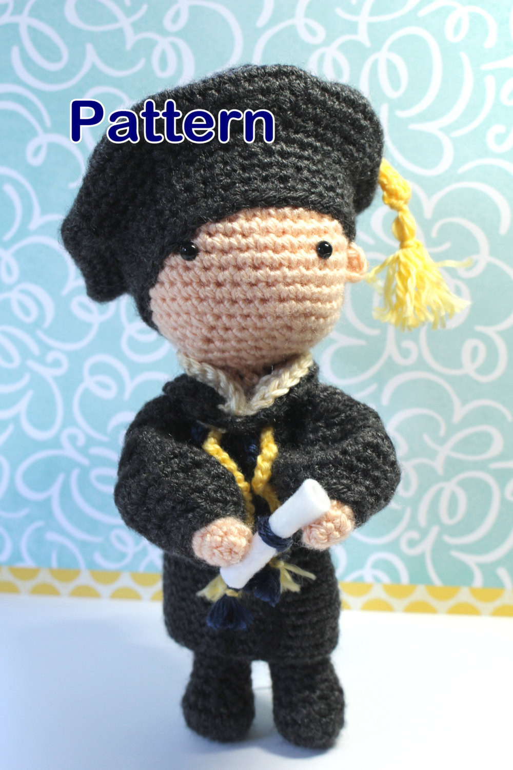 Crochet Graduation Gift Ideas
 Crochet Amigurumi Cute Doctoral Graduate Dolls PDF Pattern