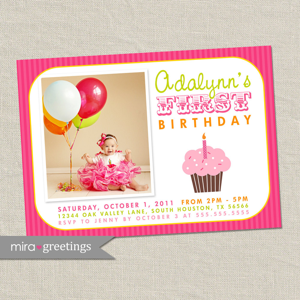 Cupcake Birthday Invitations
 Cupcake Birthday Party Invitations Cupcake Invitation Invite