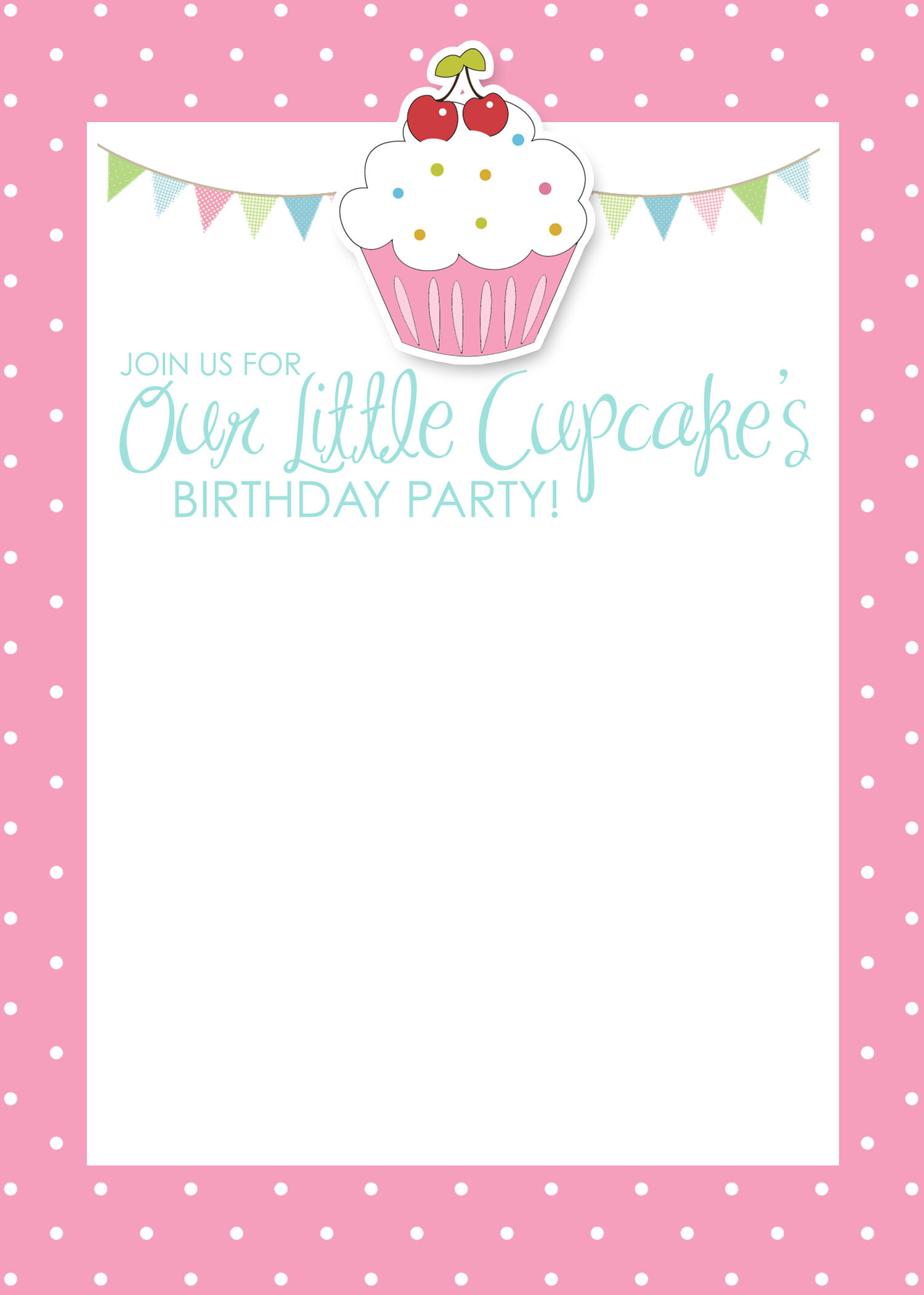 Cupcake Birthday Invitations
 Cupcake Birthday Party with FREE Printables How to Nest