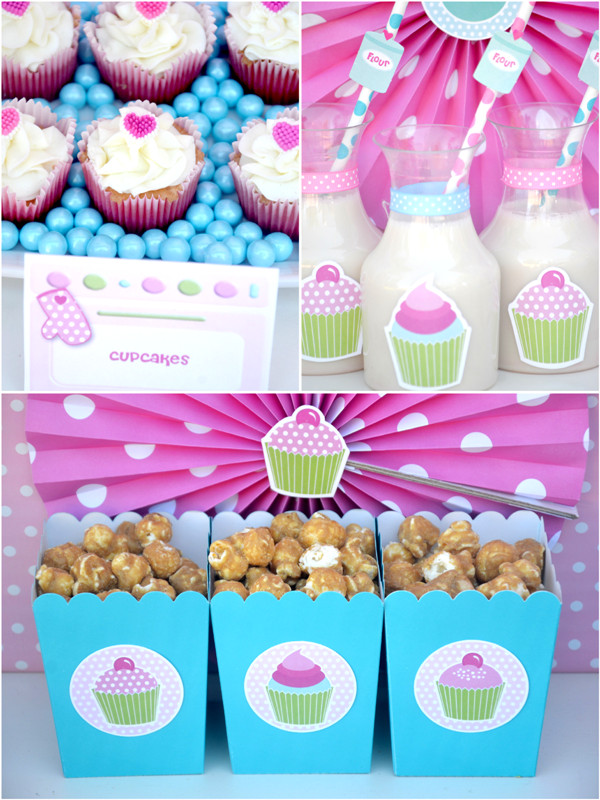 Cupcake Birthday Party Ideas
 A Very Sweet Pink Cupcake Baking Birthday Party Party