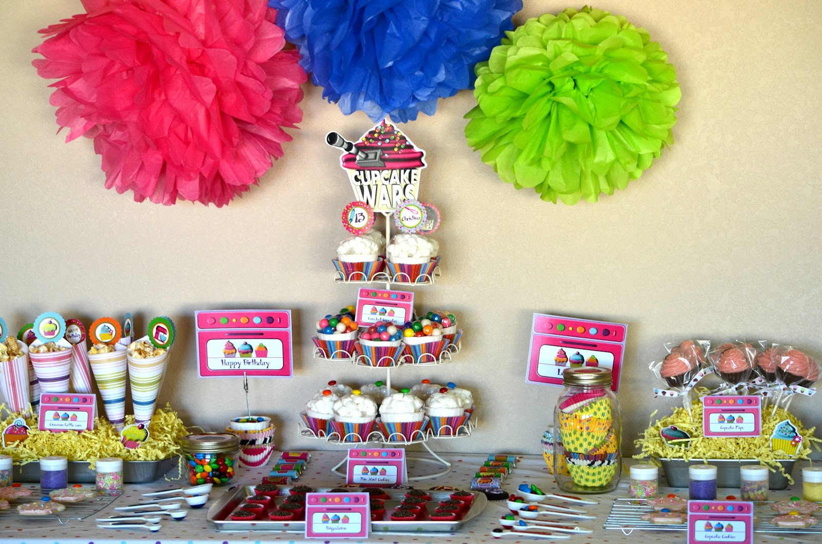 Cupcake Birthday Party Ideas
 Crissy s Crafts Cupcake Wars Party
