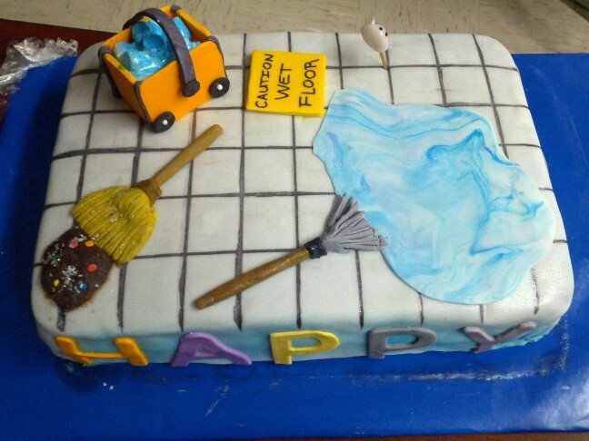 Custodian Retirement Party Ideas
 Janitorial Cake by Mrs Bee Cakes by Mrs Bee