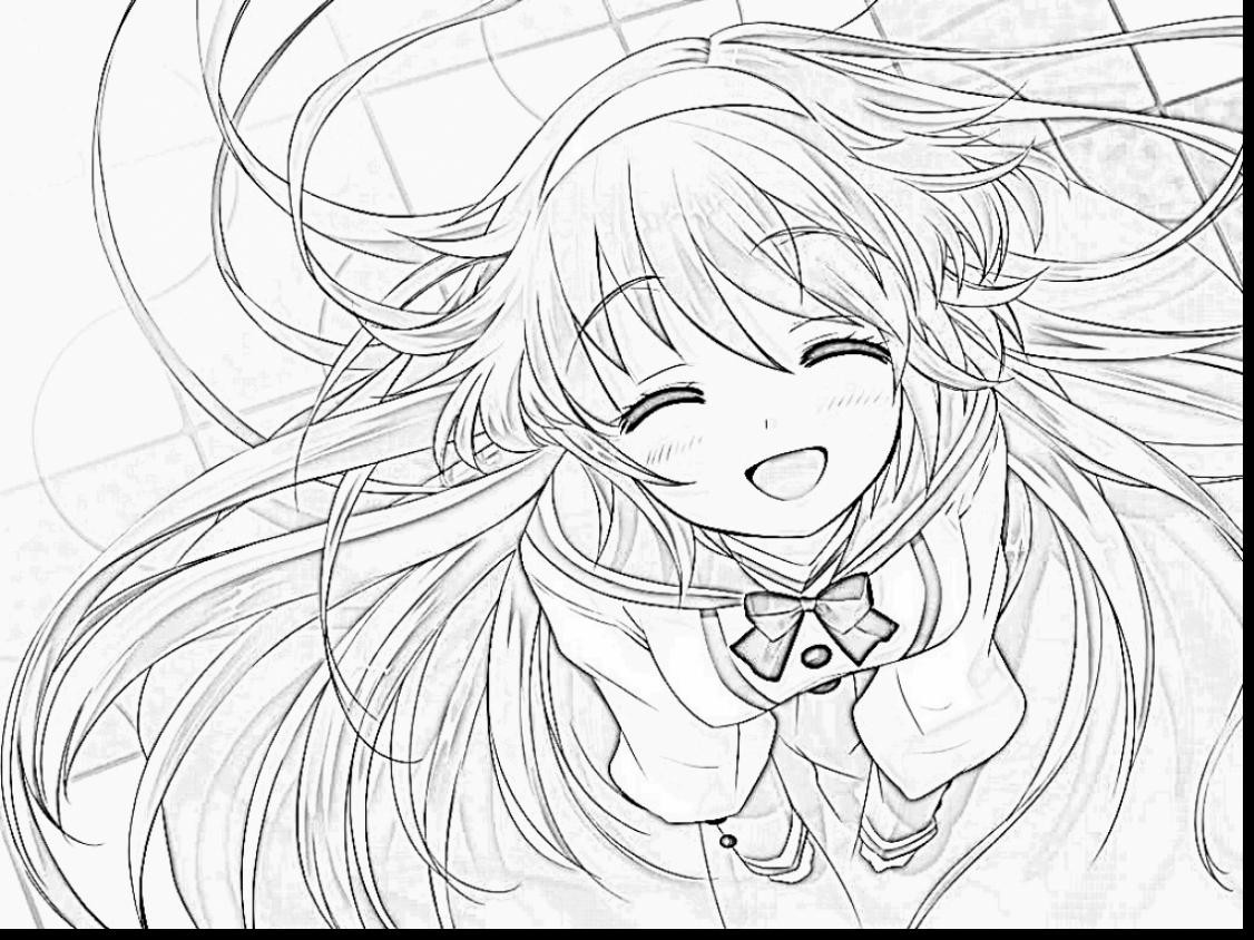 Cute Anime Girls Coloring Pages
 50 Anime Coloring Pages For Girls Anime Girl Coloring