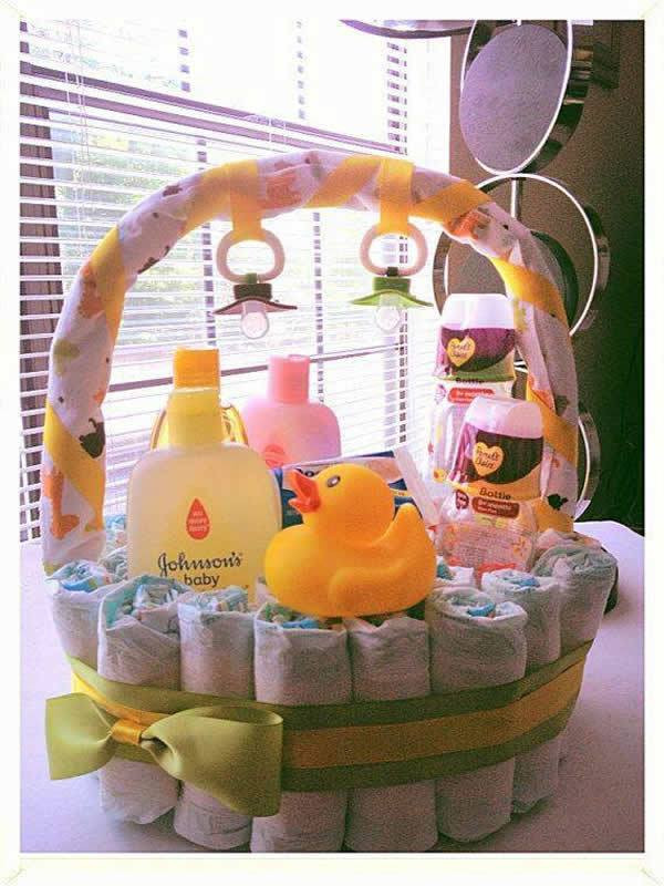 Cute Baby Gift Ideas
 90 Lovely DIY Baby Shower Baskets for Presenting Homemade