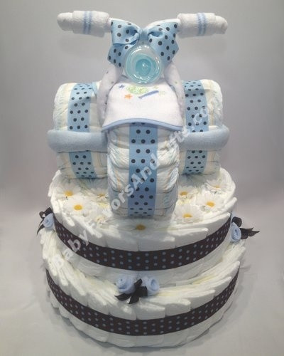 Cute Baby Shower Gift Ideas For Boys
 Tricycle diaper cake unique baby shower t ideas for