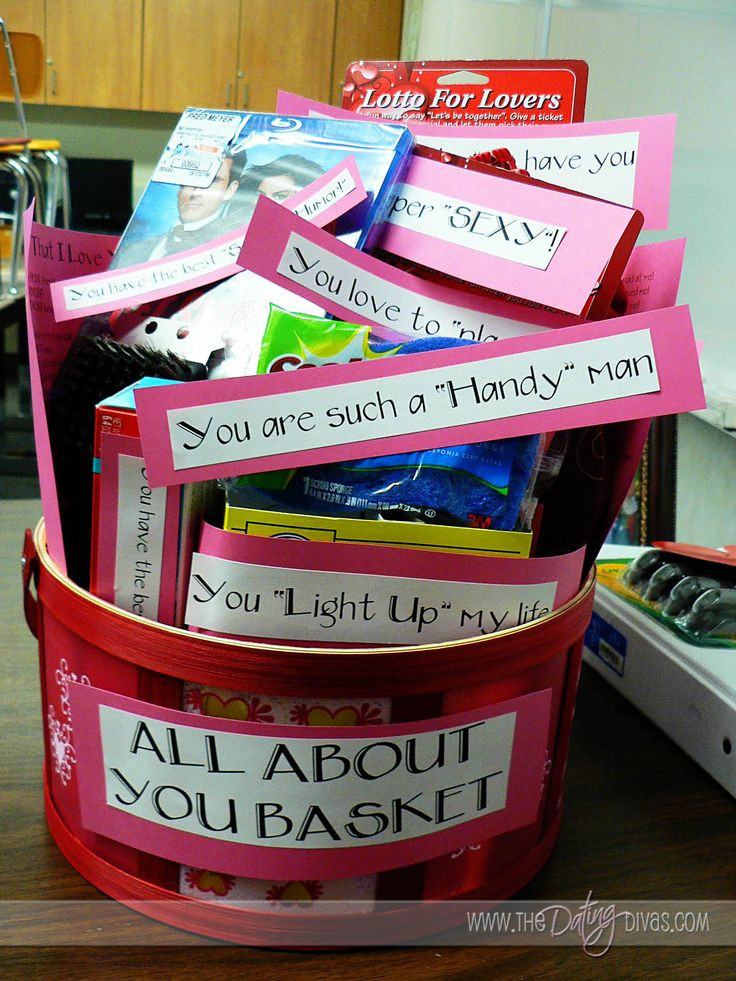 Cute Gift Basket Ideas For Boyfriend
 "All About You" Basket