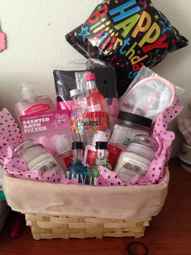 Cute Gift Basket Ideas For Girlfriend
 Gift basket I put to her for my Besties Bday laurarivas