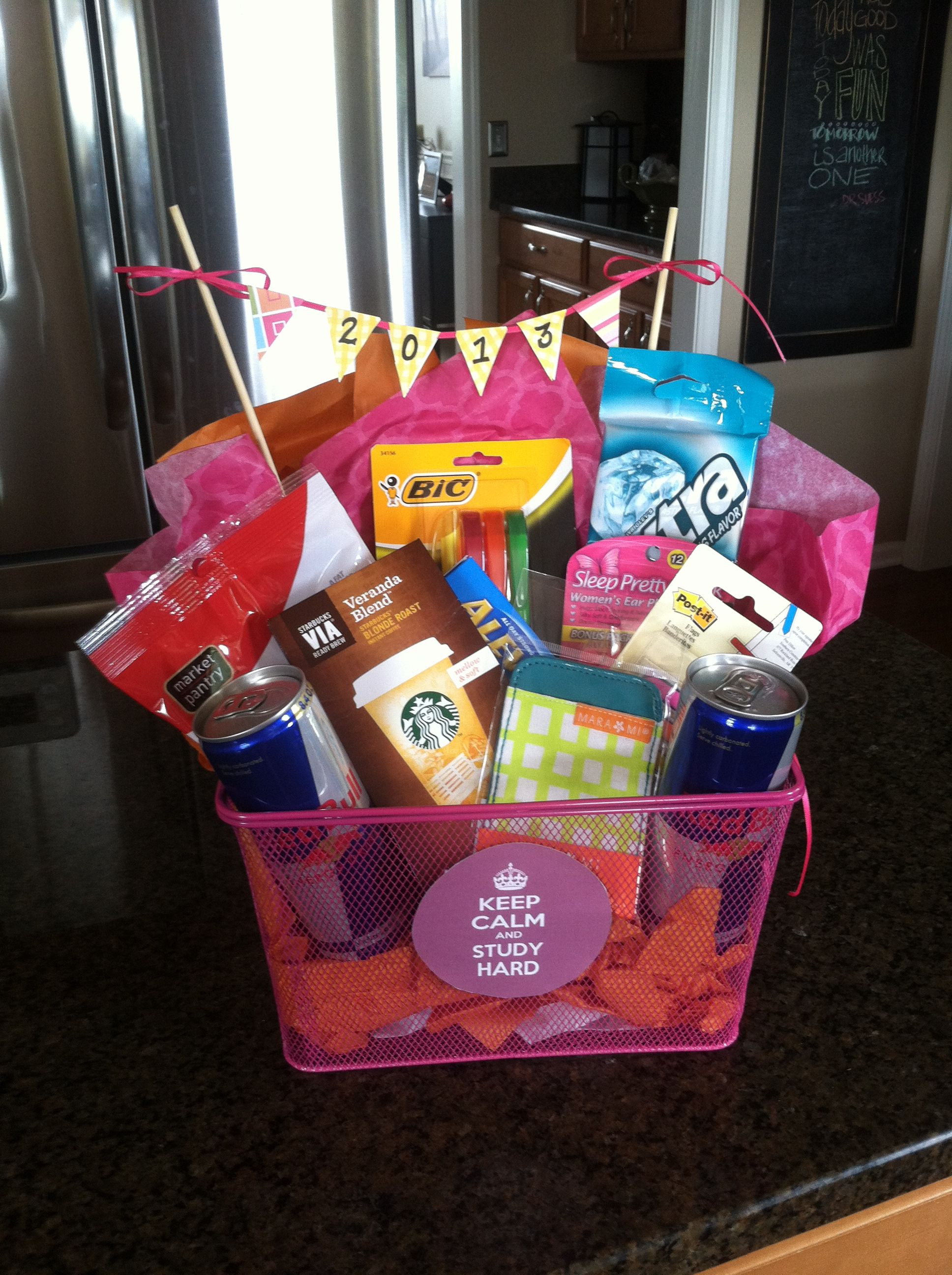 Cute Gift Basket Ideas For Girlfriend
 f to college t basket study t basket graduation