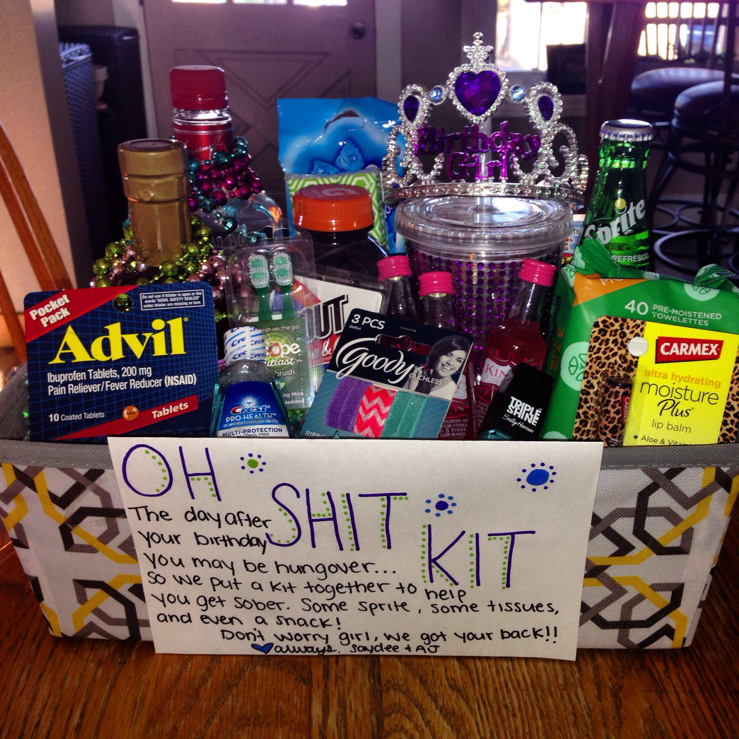 Cute Gift Basket Ideas For Girlfriend
 Birthday present for my girlfriends 21 st birthday 21
