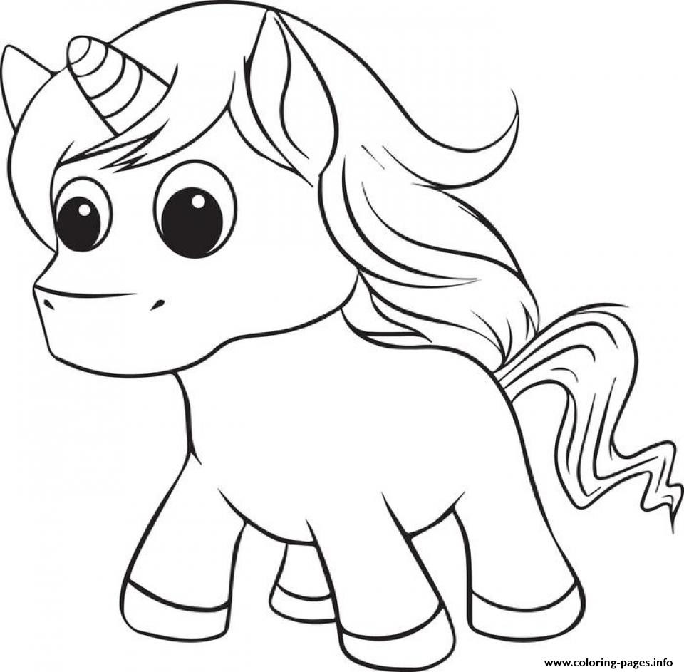 Cute Printable Coloring Pages
 Printable Unicorn Cute Coloring Pages Printable