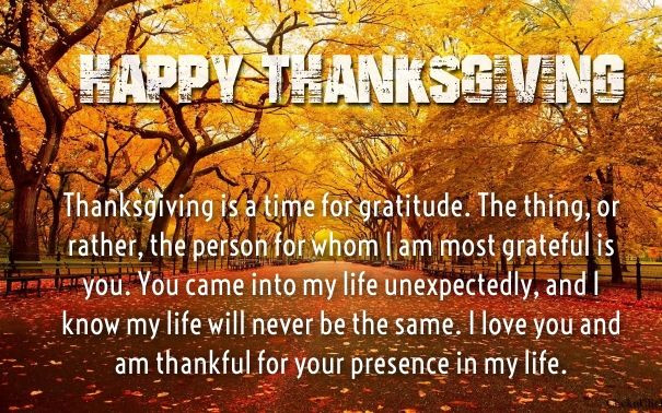 Cute Thanksgiving Quotes
 cute happy thanksgiving day love quotes