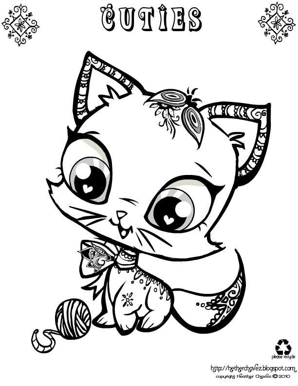 Cuties Coloring Pages
 Heather Chavez free coloring pages