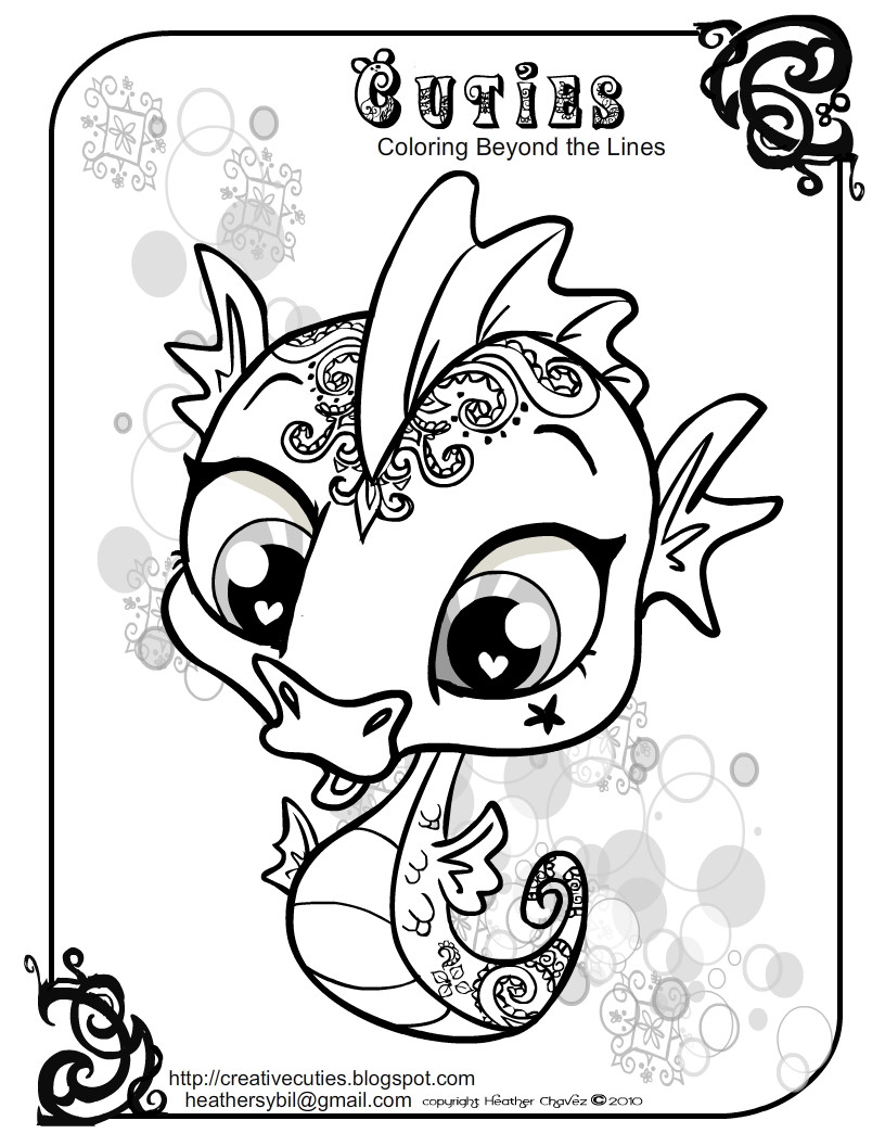 Cuties Coloring Pages
 Quirky Artist Loft Cuties Free Animal Coloring Pages