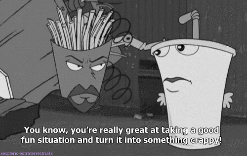 Cybernetic Ghost Of Christmas Past From The Future Quotes
 aqua teen hunger force