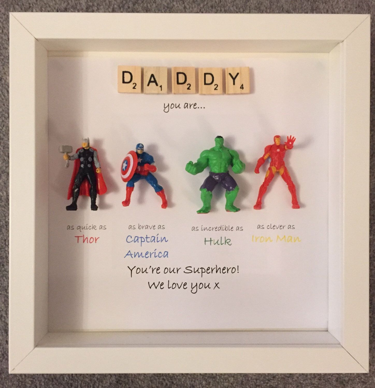 Dad Birthday Gift Ideas
 Avengers Superhero figures frame t Ideal for dad