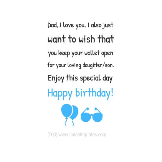Dad Birthday Quotes From Daughter
 1000 Dad Birthday Quotes on Pinterest