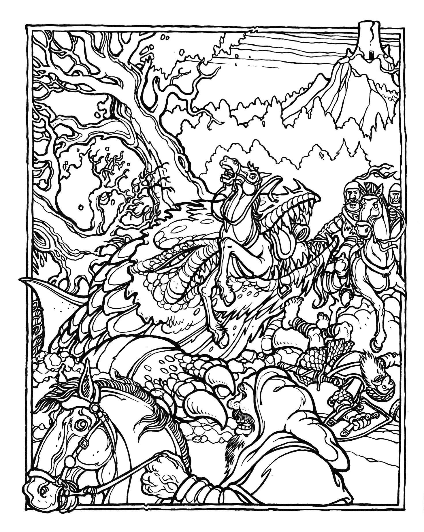D&amp;D Coloring Pages
 MONSTER BRAINS The ficial Advanced Dungeons and Dragons