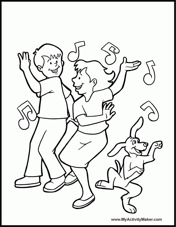 Dance Coloring Pages For Kids
 Free Dance Coloring Pages Coloring Home