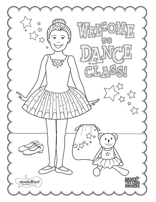 Dance Coloring Pages For Kids
 FREE Printable Dance class coloring pages for kids and