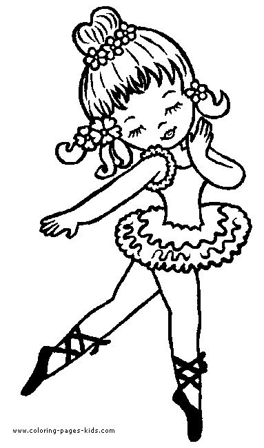Dance Coloring Pages For Kids
 Ballet Ballerina and Dancing color page Coloring pages