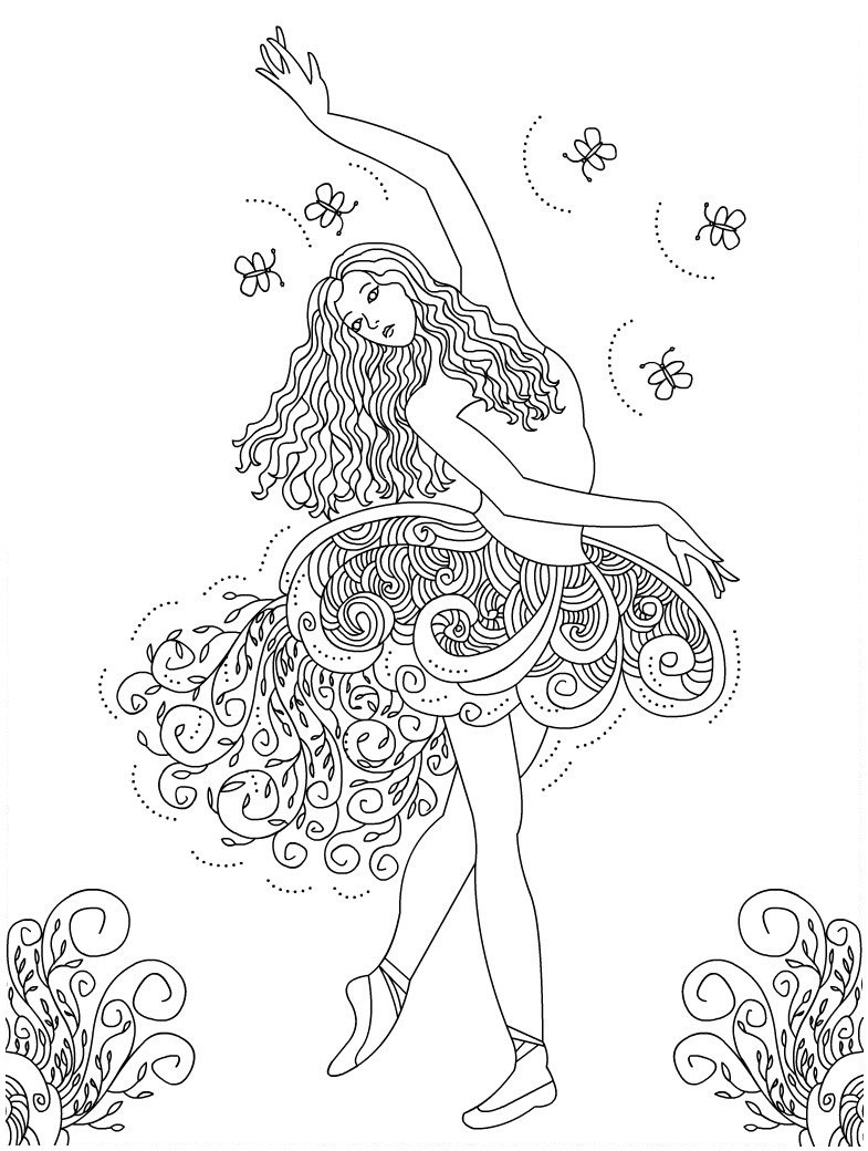 Dancing Coloring Pages
 Free Printable Ballet Coloring Pages For Kids