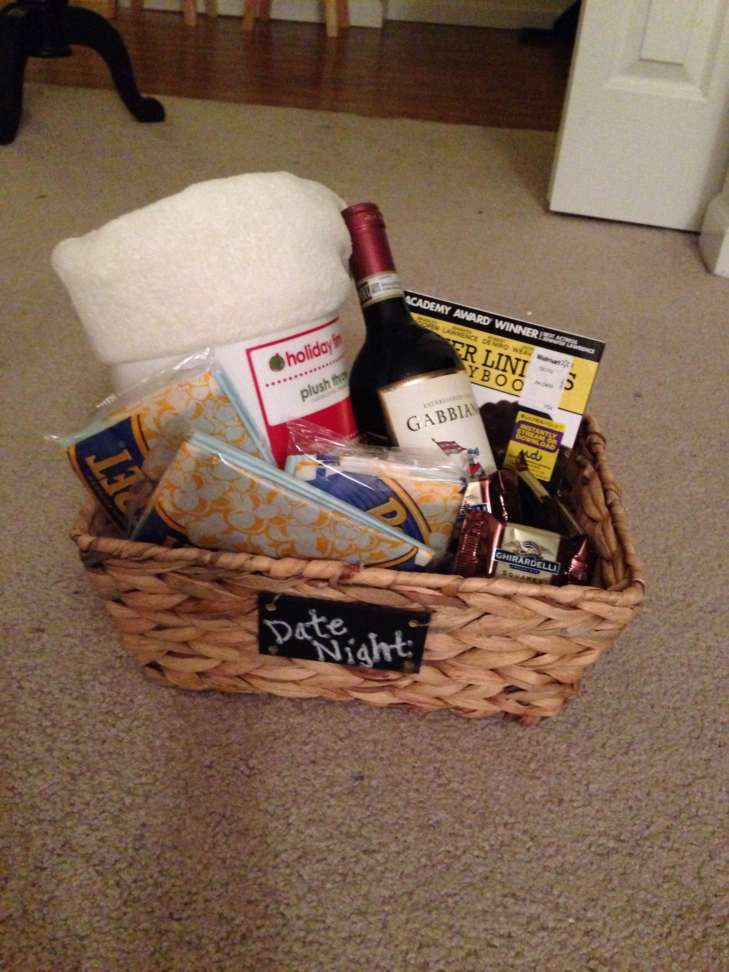 Date Night Gift Basket Ideas
 Holiday Grab Bag Gift Idea "Date Night" Includes a basket