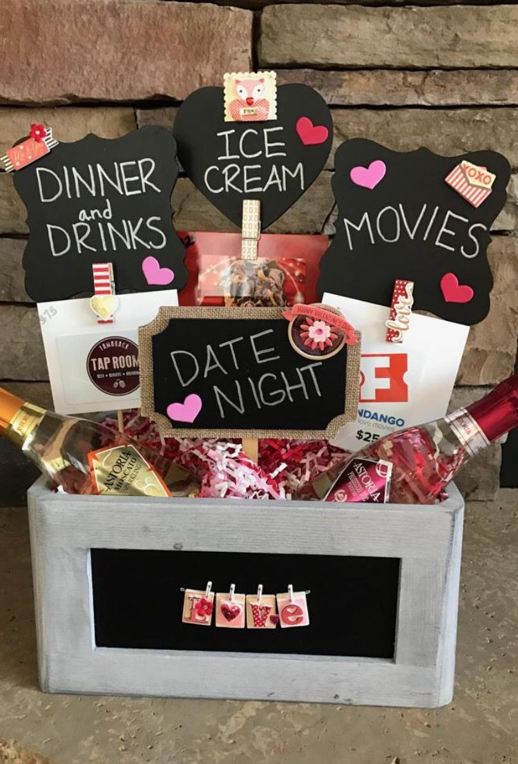 Date Night Gift Basket Ideas
 Date Night basket for our hockey association fundraiser
