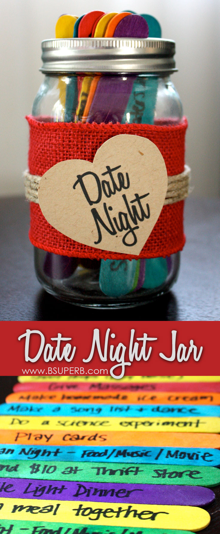 Date Night Gift Ideas For Couples
 Date Night Jar B Superb