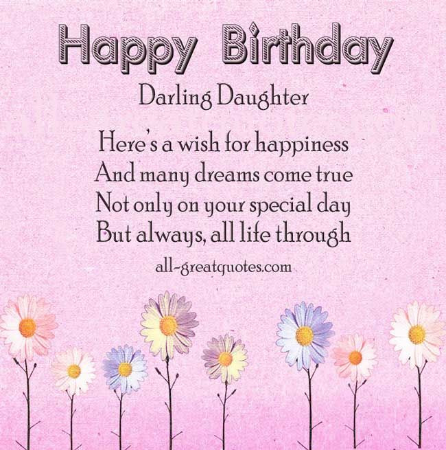 Daughter Birthday Quotes
 17 Best ideas about Birthday Wishes Daughter on Pinterest