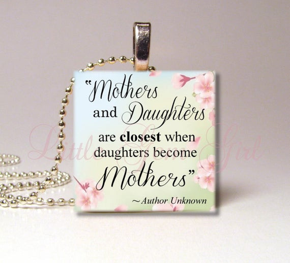 Daughter In Law Mothers Day Quotes
 Mothers & Daughters Necklace Pendant Mothers Day by