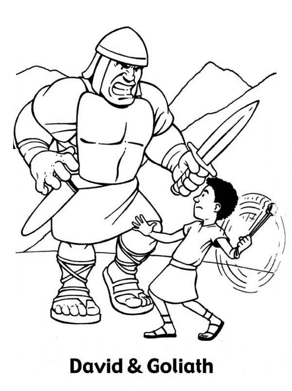 David And Goliath Coloring Pages
 David and goliath coloring pages to and print for