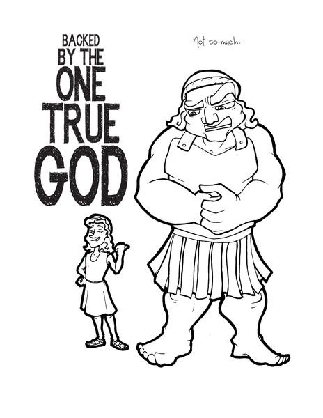 David And Goliath Coloring Pages
 David and Goliath Coloring Page – Children s Ministry Deals