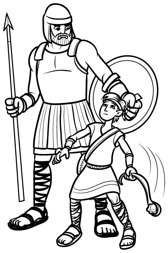 David And Goliath Coloring Pages
 Pinning with Purpose Old Testament Quiet Book