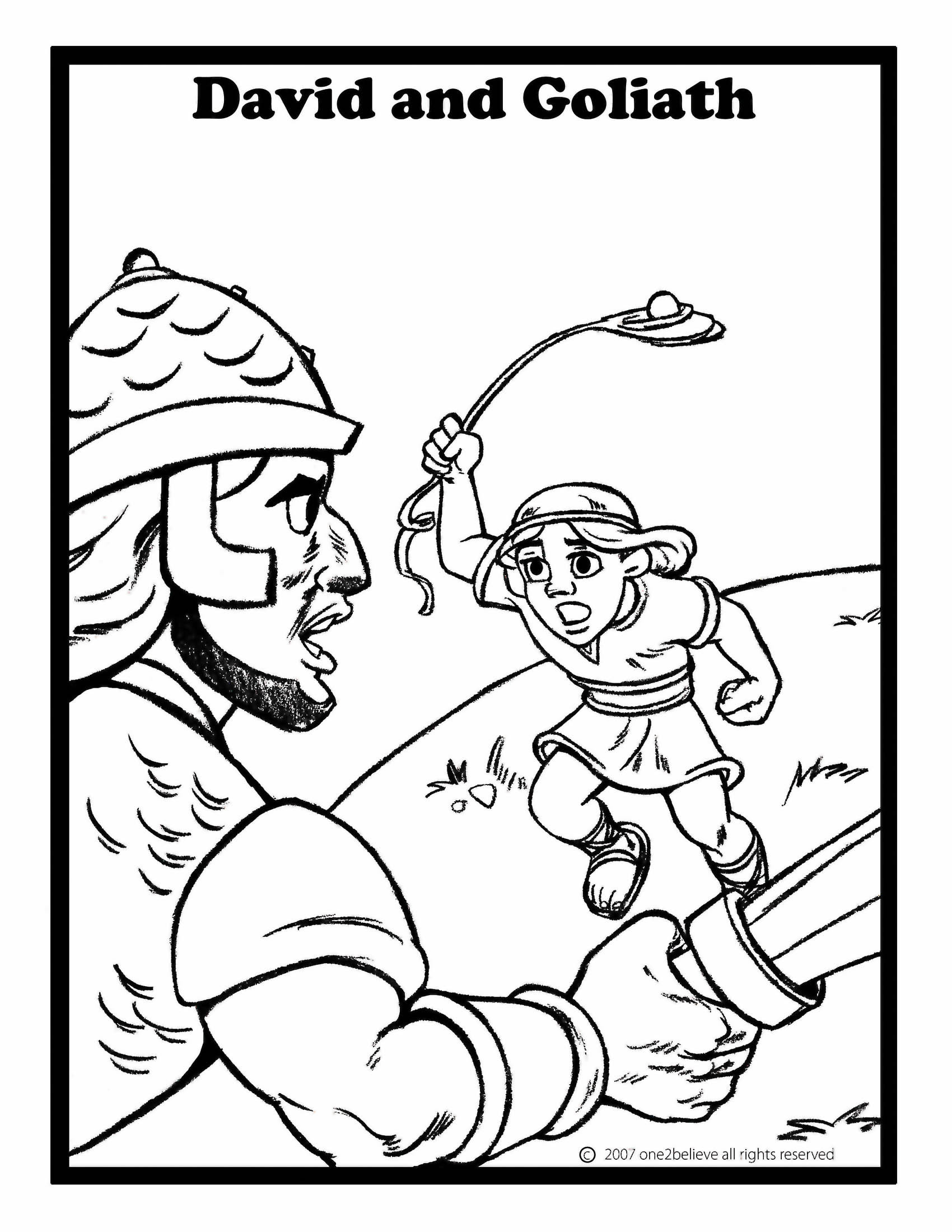David And Goliath Coloring Pages
 Preschool Class Room Gateway s Kids Ministry