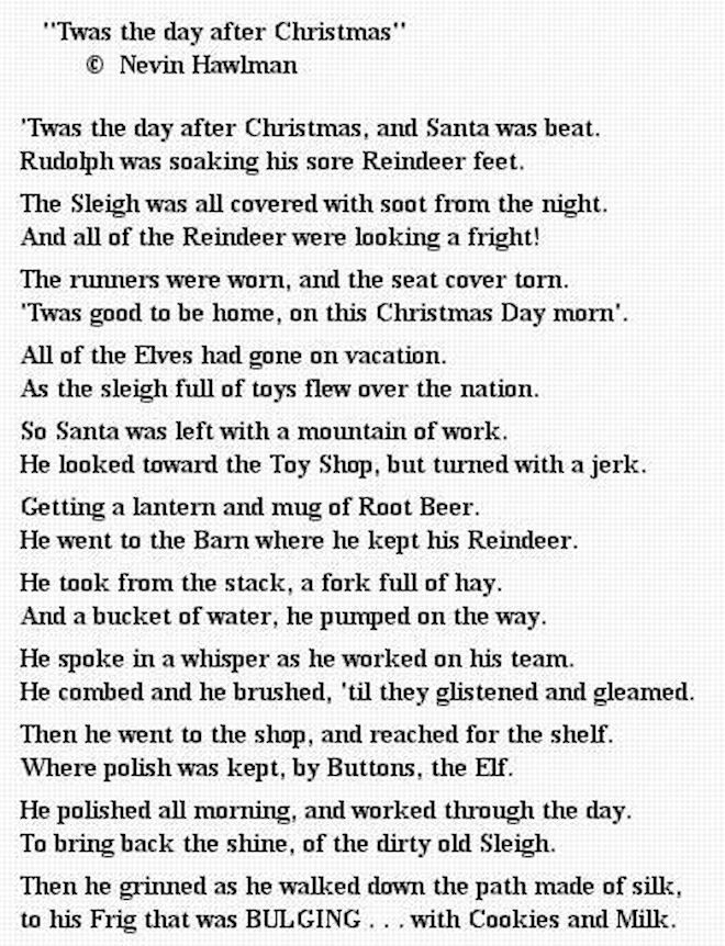 Day After Christmas Quotes
 The Day After Christmas Poem s and