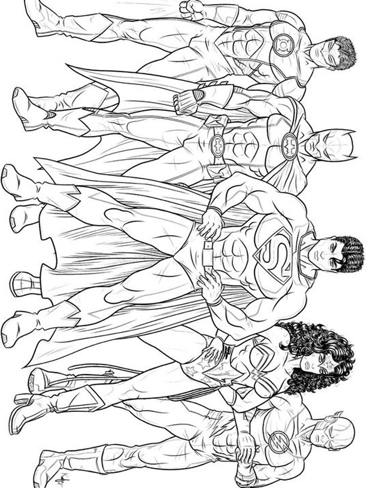 Dc Superhero Boys Coloring Pages
 DC Superhero coloring pages Free Printable DC Superhero