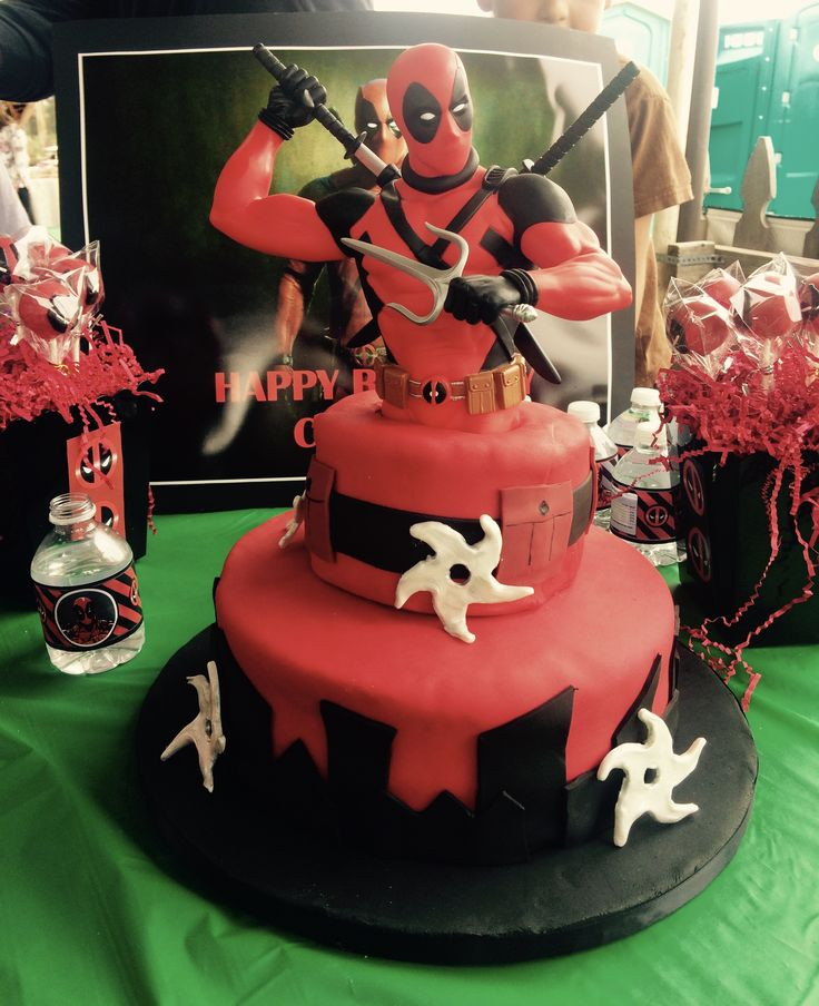 Deadpool Birthday Decorations
 Best 25 Deadpool cake ideas on Pinterest