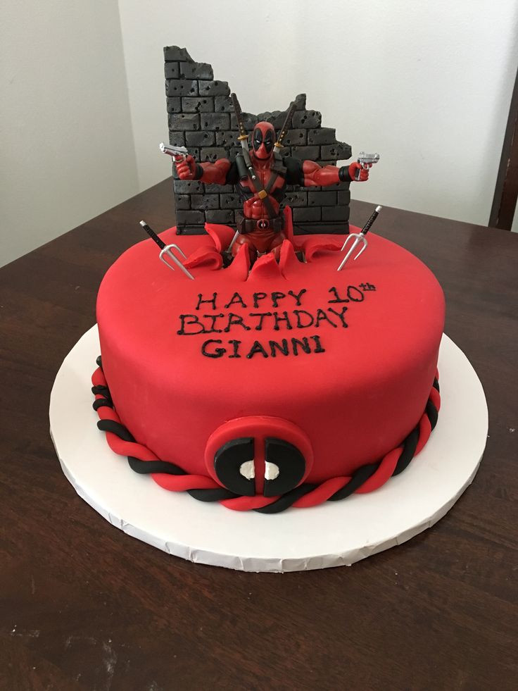 Deadpool Birthday Party Ideas
 Best 25 Deadpool cake ideas on Pinterest